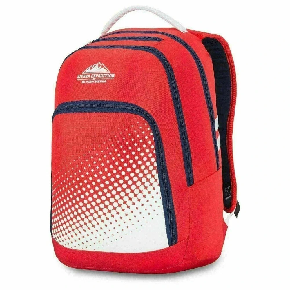 High Sierra Expedition Red Backpack Laptop School Sports Travel Gym New Tags